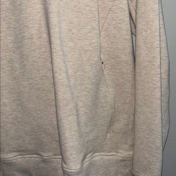 Men's Casual Beige Hoodie Sweater - Picture 4 of 8